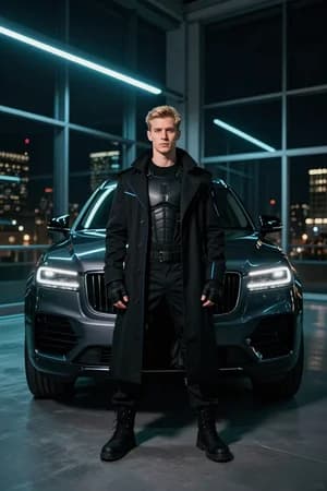 Киберпанк: Киберпанк: Корпоративный скайдек — ИИ-портрет для фотобудки
