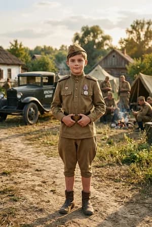 9 мая: Сын полка — ИИ-портрет для фотобудки