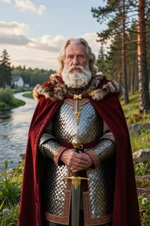 Русские сказки: Илья Муромец — в полный рост — ИИ-портрет для фотобудки