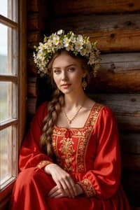 Старорусские: стиль 16 — ИИ-портрет для фотобудки