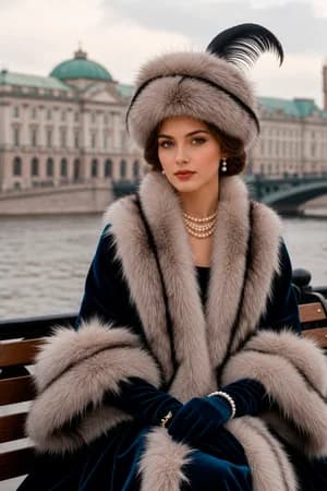 Кавказ и казаки: Кавказская женщина — ИИ-портрет для фотобудки