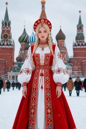 Кавказ и казаки: Кавказская женщина — ИИ-портрет для фотобудки