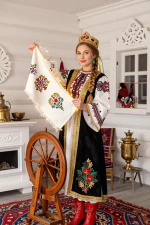 Русские сказки: Марья-искусница — ИИ-портрет для фотобудки