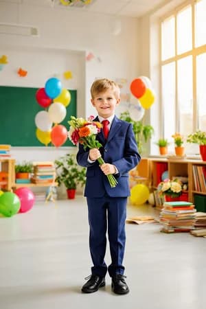 1 сентября: Класс с шарами — ИИ-портрет для фотобудки
