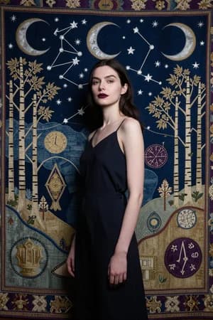 Тренды: Космическая дива — ИИ-портрет для фотобудки