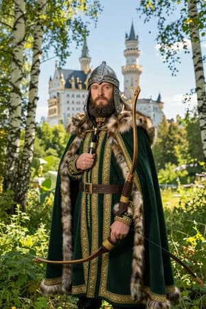 Русские сказки: Соловей-разбойник — в полный рост — ИИ-портрет для фотобудки