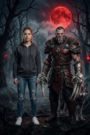 Dota 2: Ликантроп — ИИ-портрет для фотобудки
