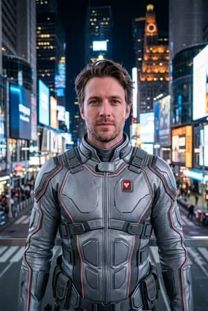 Sci-Fi: Житель мегаполиса — ИИ-портрет для фотобудки