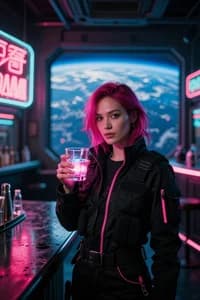 Космос: стиль 11 — ИИ-портрет для фотобудки