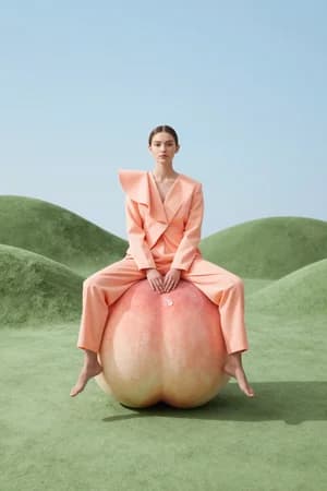 Тренды: Персик — ИИ-портрет для фотобудки