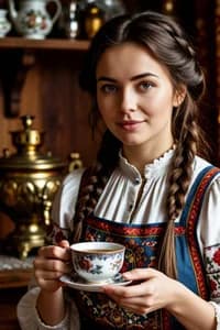 Старорусские: стиль 19 — ИИ-портрет для фотобудки